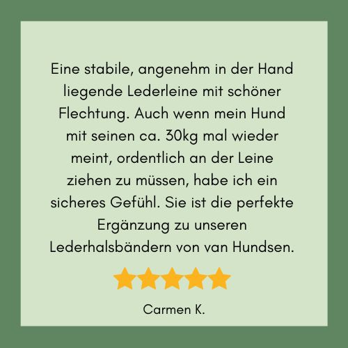 Bewertung Lederleine